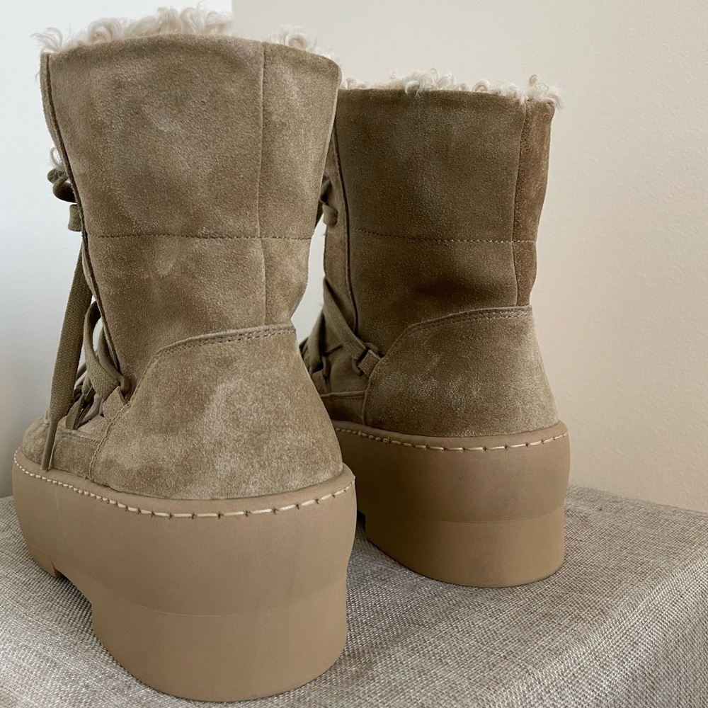 New GIA BORGHINI LACE UP CHUNKY SOLE BOOTIE - size 6 - Picture 2 of 4